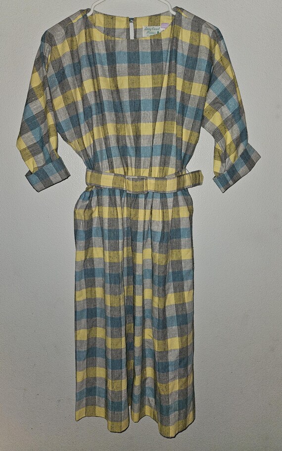 Vintage Lady Carol of New York Dress with Belt Petite Size 8