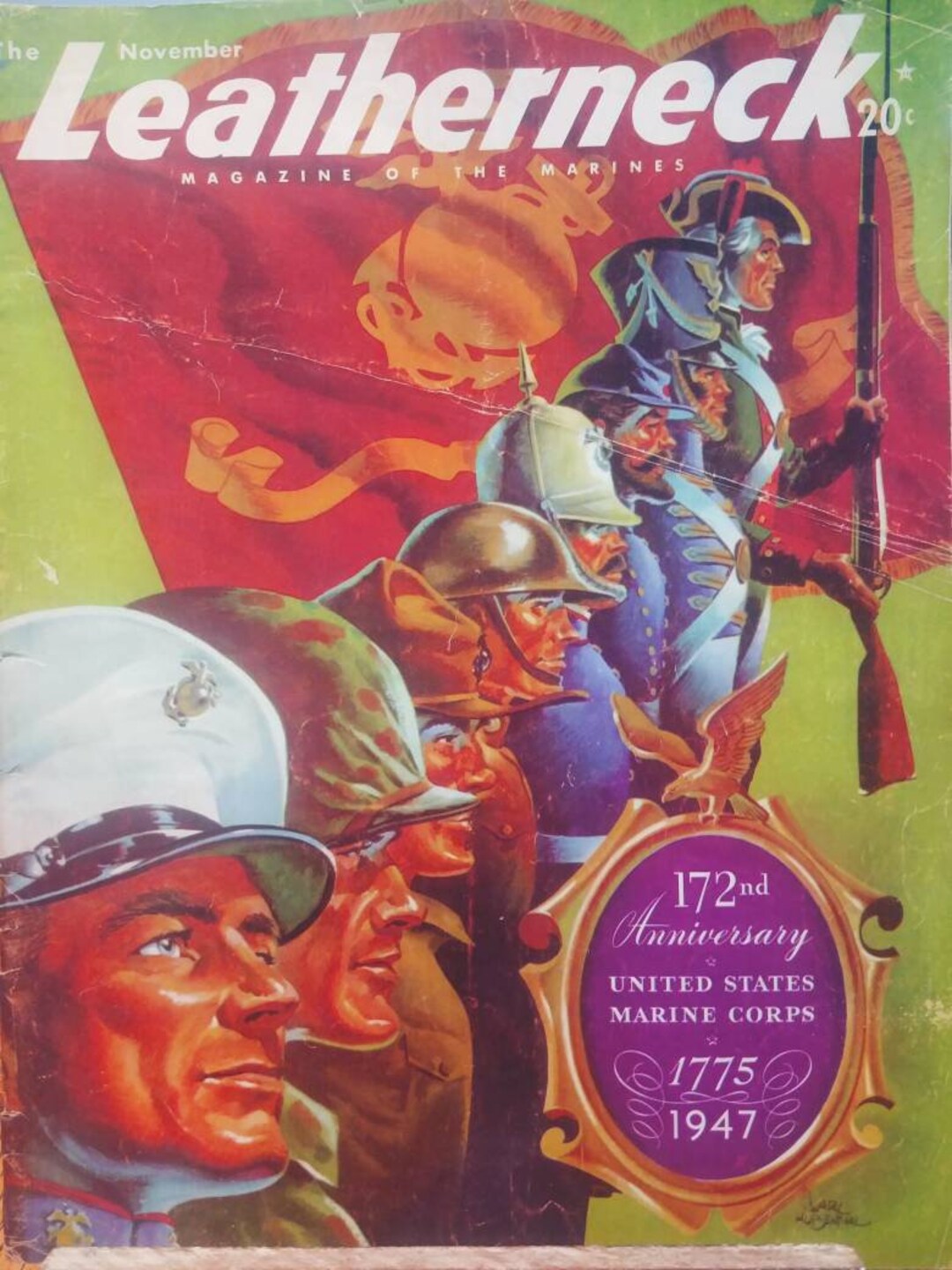 Leatherneck Anniversary Magazine 1947 Etsy