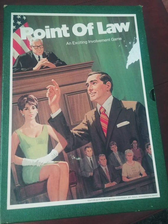 1972 Point of Law Board Game Etsy