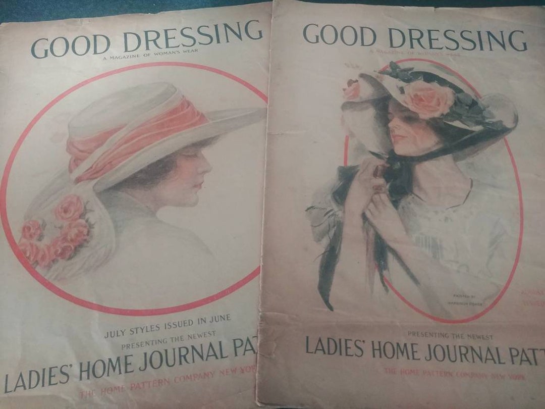 Antique Ladies Home Journal Patterns Magazine 1913 Good Dressing Women