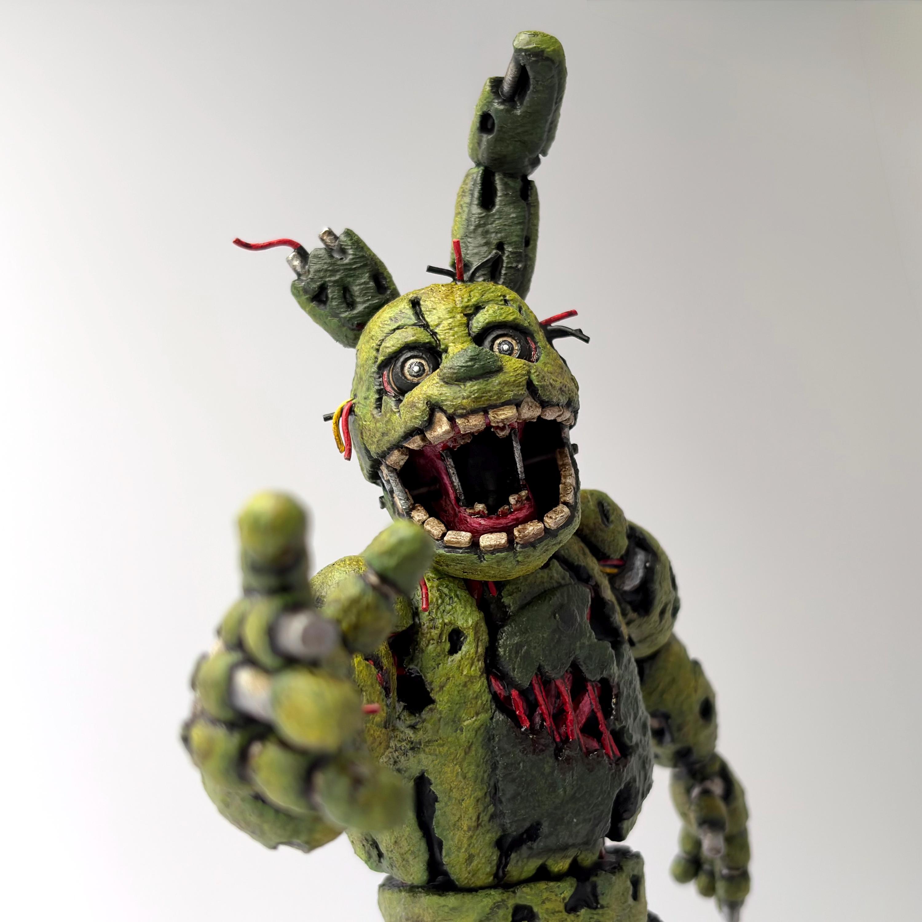 Five Nights at Freddy's Springtrap Figure and Base. - Etsy