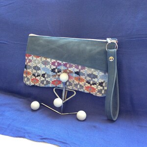 Cartera de mano de piel Cazi, Colección Contrastes