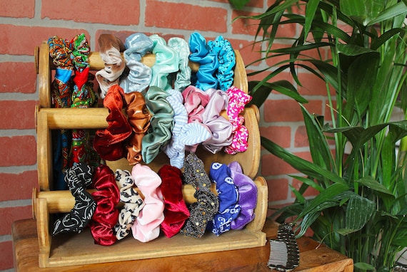 Wooden Scrunchie Holder, Scrunchie Organizer, Scrunchy Storage