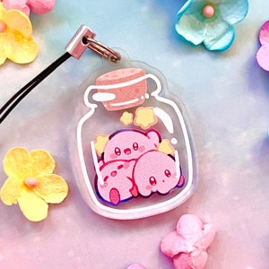 kirbee acrylic charm