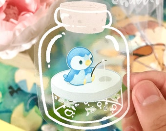 Clear Sticker: Poké Starters Dia & Pearl