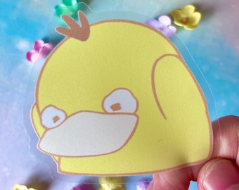 Clear Sticker: psyduck headache