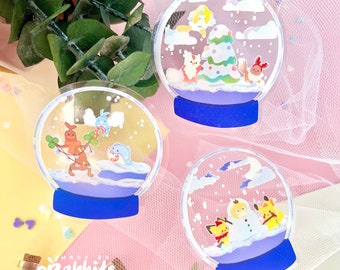 Clear Sticker: Poké Snowglobe