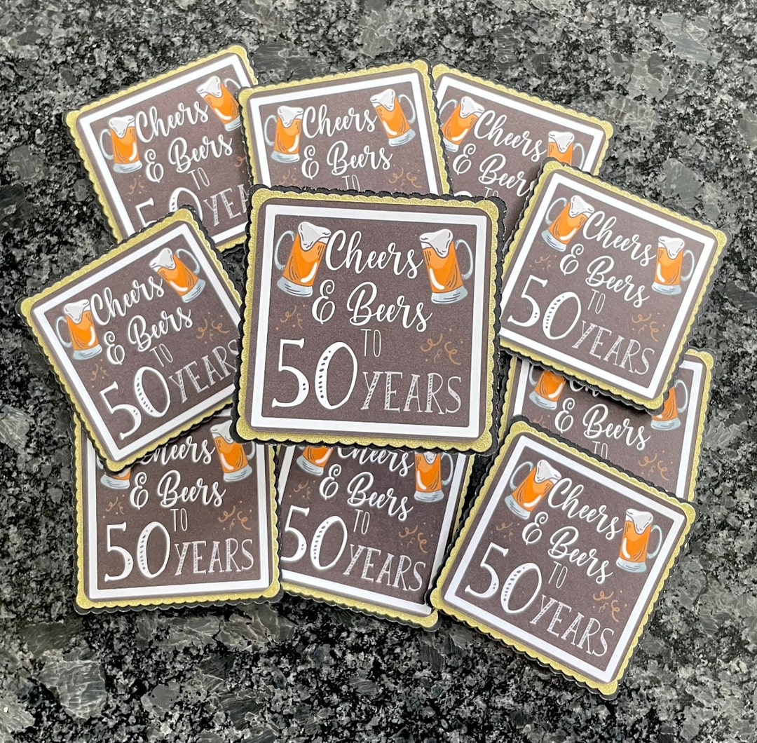 Cheers & Beers Cupcake Toppers Beer Bottle Toppers Beer Etsy UK