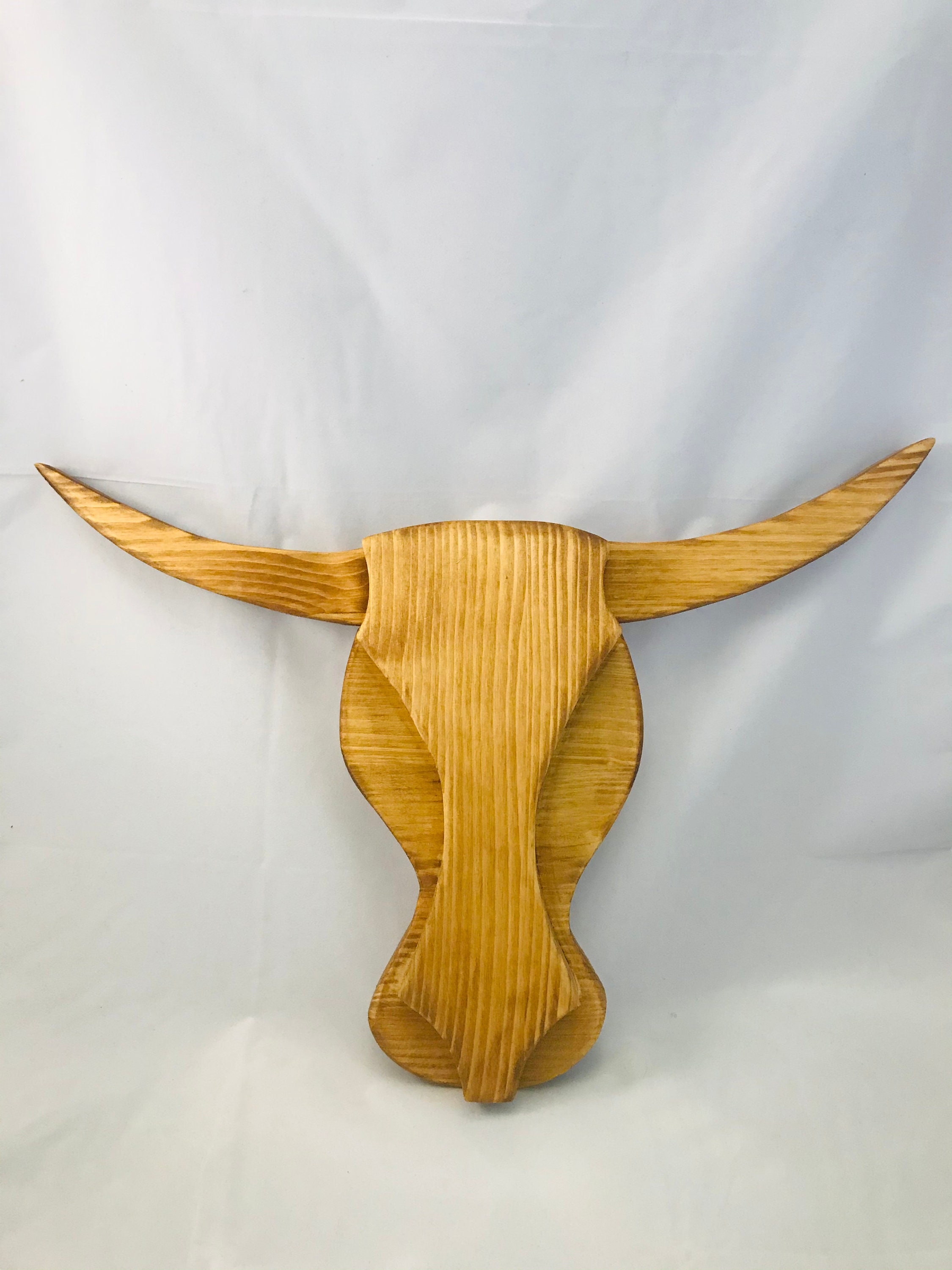 Wooden Bull Head Wall Art Bull 2021 Etsy