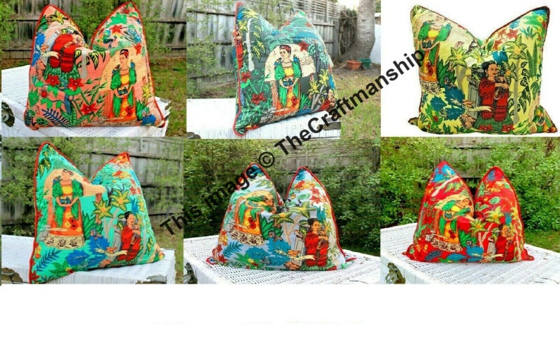 10 PC Lot Of Frida Kahlo Printed Cushion Cover Decor Pillow Covers Wholesale Lot