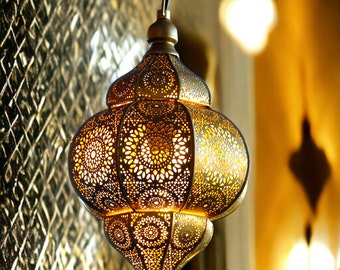 Modern Turkish Vintage Antique Look Moroccan Golden Ceiling Lights Home Lantern Pendant Gifts Oriental Hanging Lamp