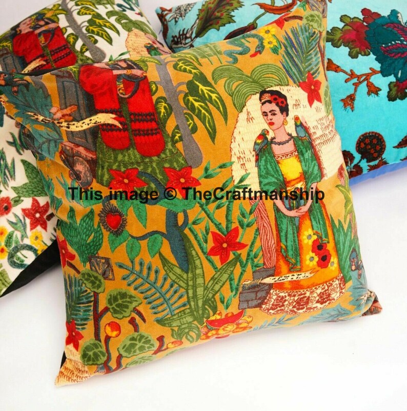 10 PC Lot Of Frida Kahlo Printed Cushion Cover Decor Pillow Covers Wholesale Lot