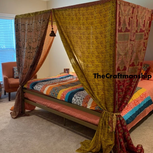 Canopy Bed Curtains Etsy