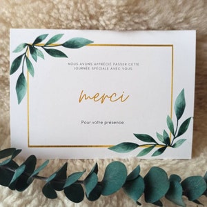 Kit De Deuil --Remerciement De Condoléances Double Cartes