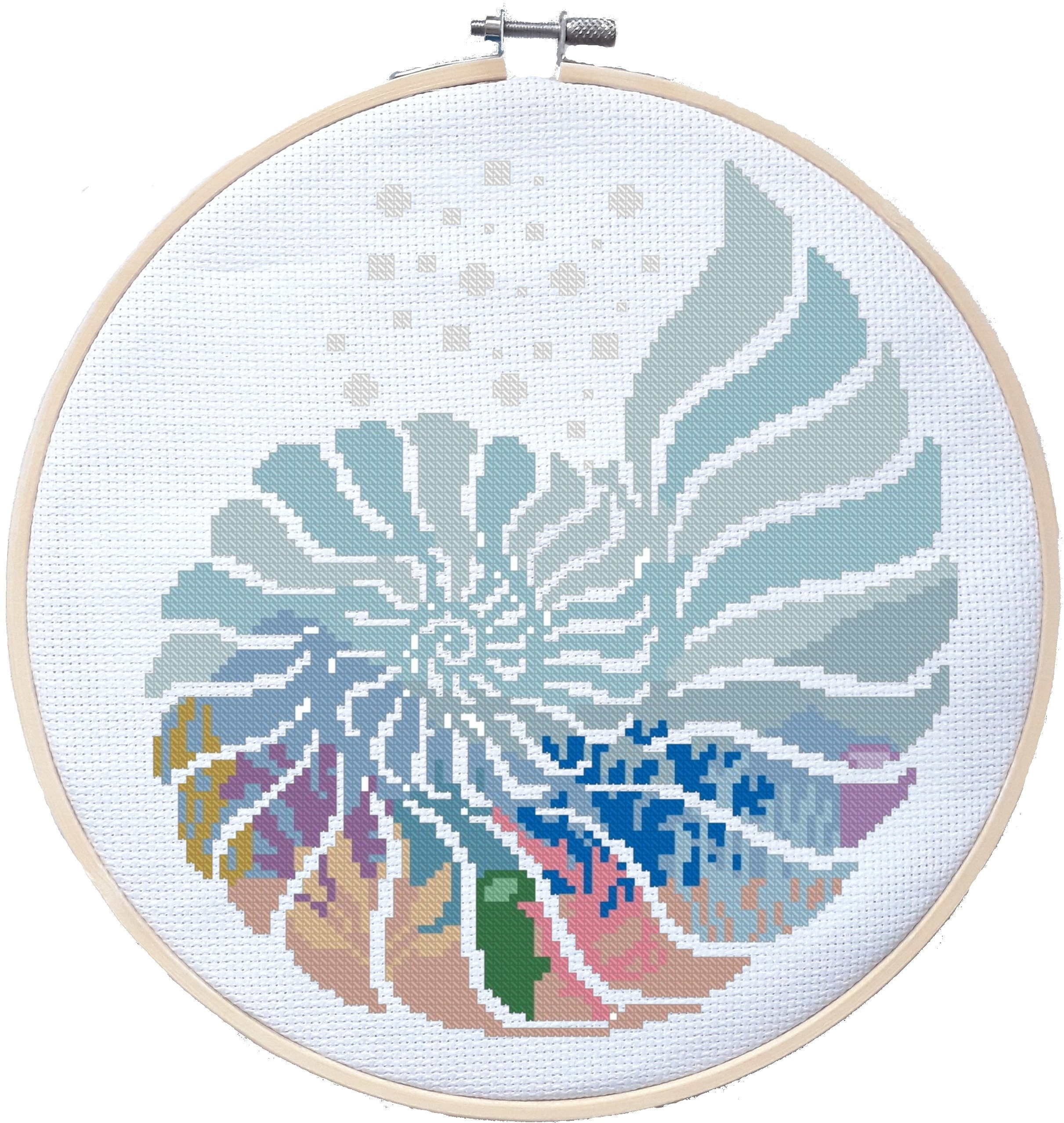 SET cross stitch patterns Seashell cross stitch nature | Etsy