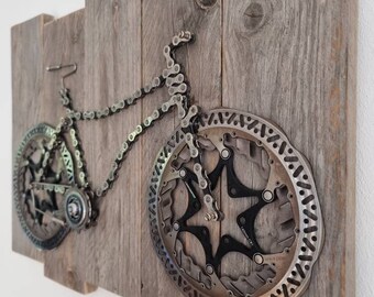 Decoration bike, picture on wood with very nice details - 44 cm x 32 cm