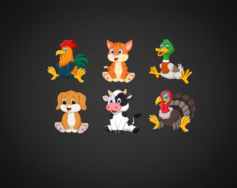 Download Cartoon Animal Svg Etsy