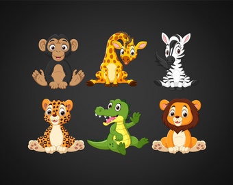 Download Cartoon Animals Svg Etsy