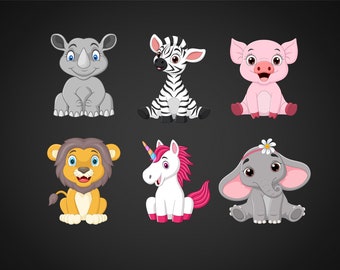 Download Cartoon Animal Svg Etsy