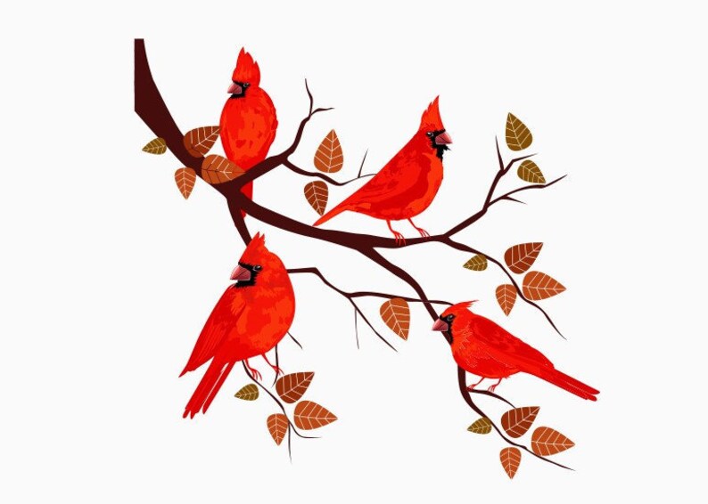 Cardinal Svg Eps Winter Svg Png Cardinal Bird SVG Cardinal on Branch SVG Memorial Svg Christmas Cut Files Cricut