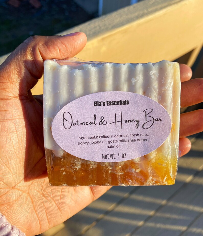 Oatmeal Soap Honey Eczema Soap Dry Skin Natural Soap Etsy