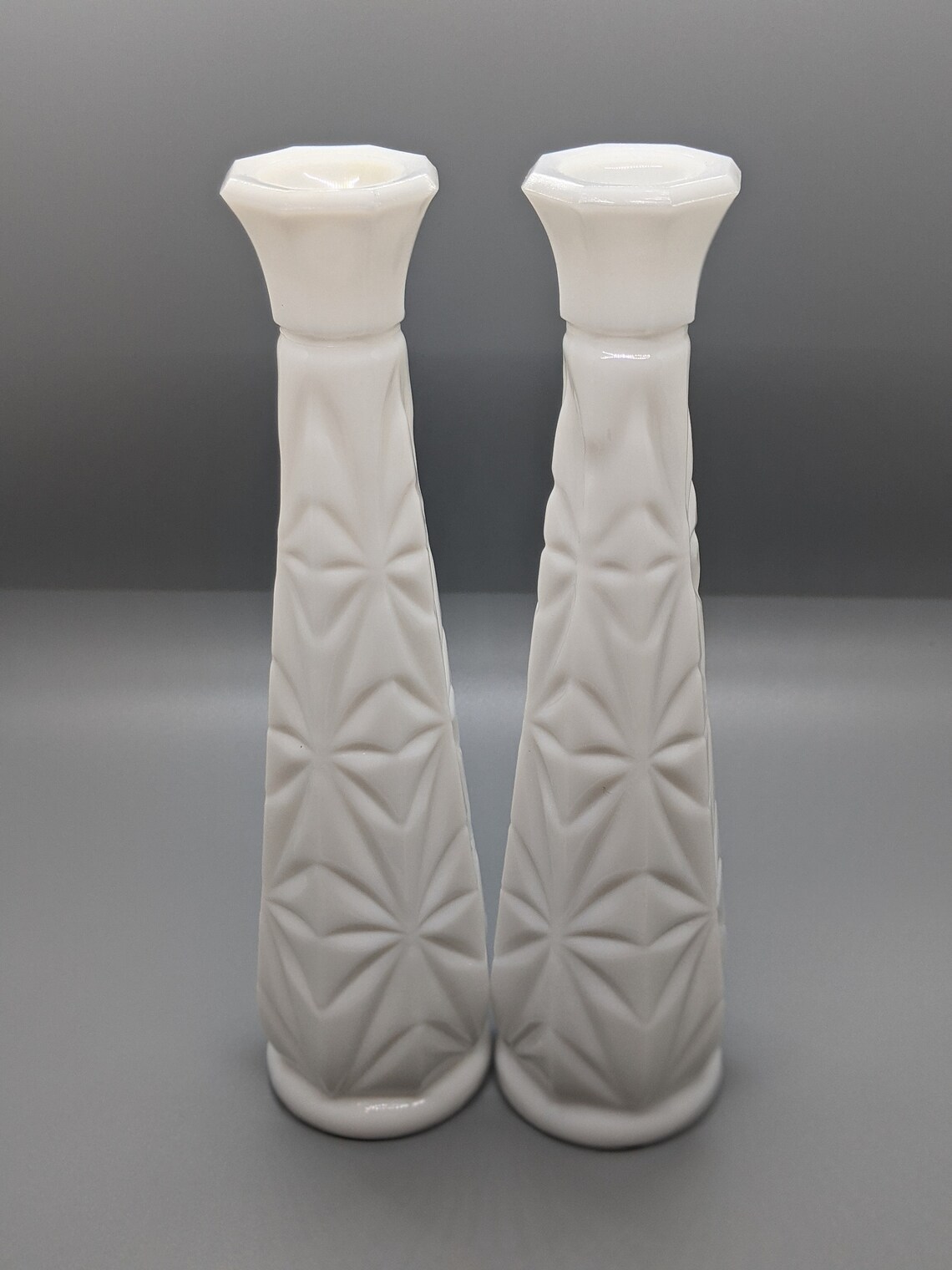 Vintage HOOSIER Milk Glass Bud Vase Etsy