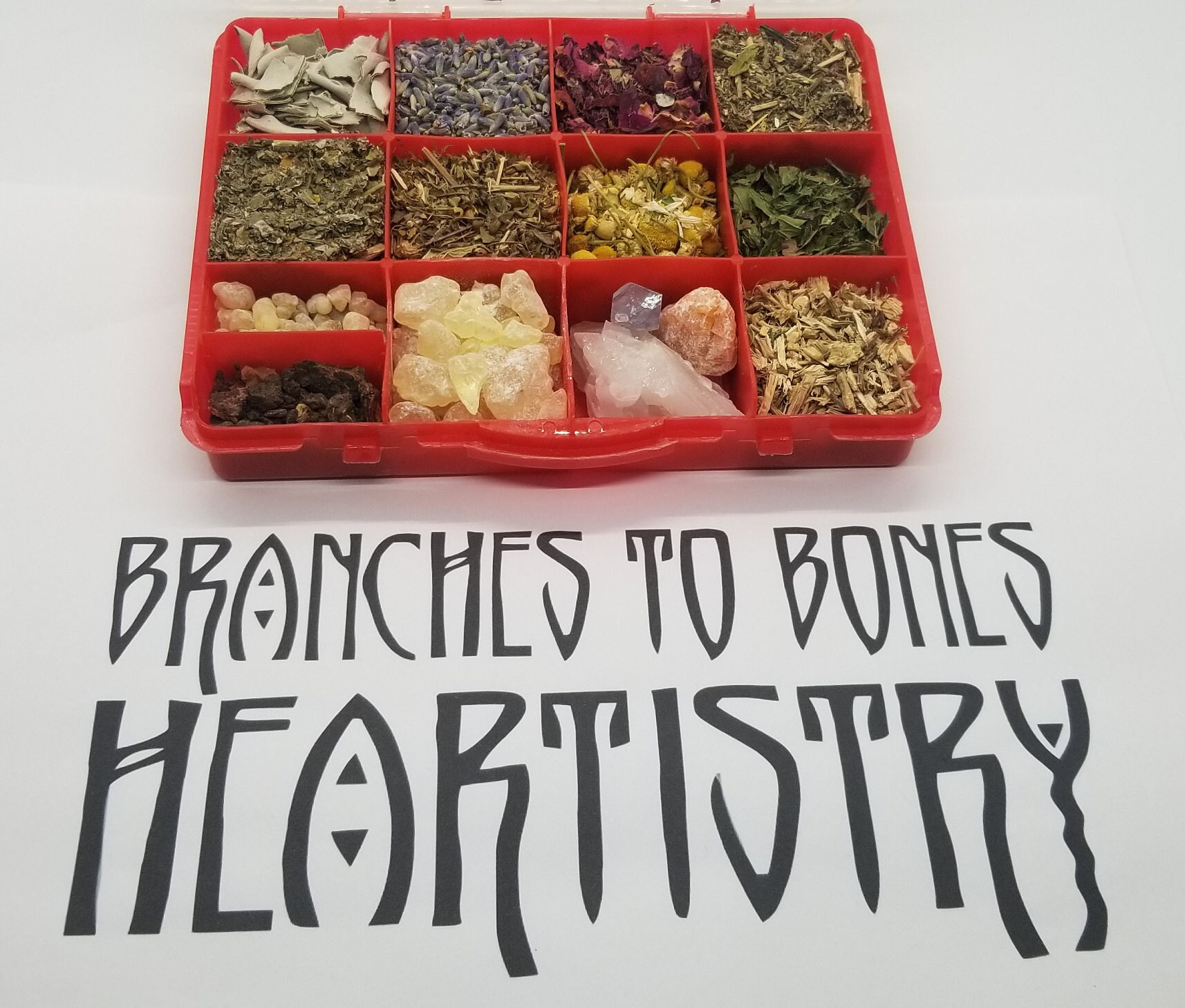 Herbs & Crystals Kit Organic Herb Kit Herb Bundle Witchy Etsy