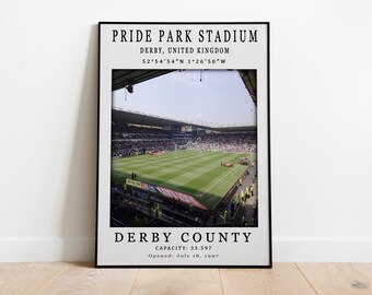 Derby County coasters chant design High quality gift present 