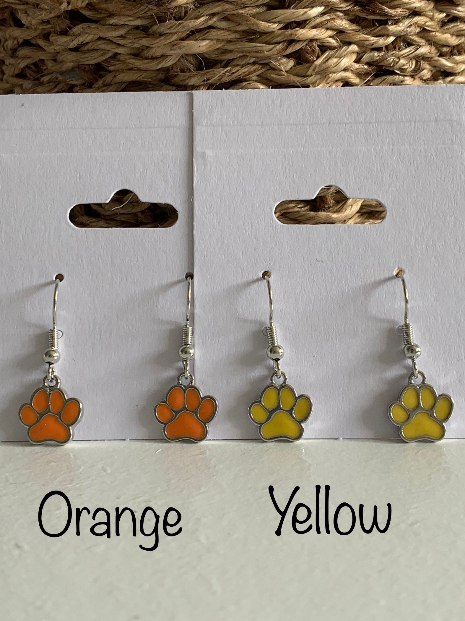 Paw print earrings  etsy