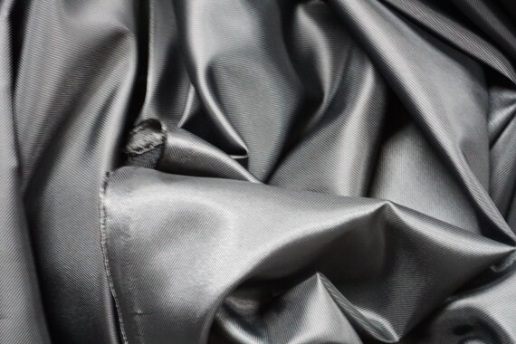 Black Antistatic Acetate Lining Fabric - Suit, Coat, Jacket Repair
