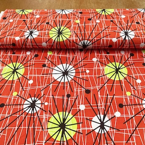 Michael Miller Atomic clementine 100% cotton