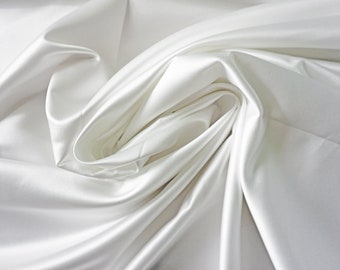 Duchess Satin, Luxus 200gsm Superior für Braut 60" 150cm Breite in Ivory