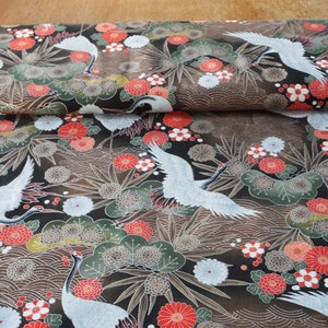 Kokka Fabrics Hiko in Bronze 100% cotton. Made in Japan