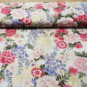 Kokka Fabrics Princess Heart in cream. made in Japan