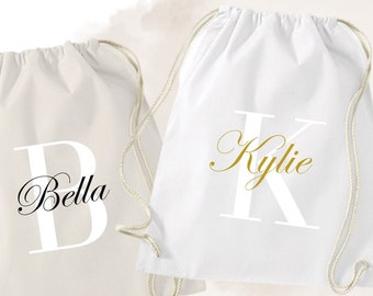 Personaliza la bolsa de gimnasio con Inicial + Nombre | Bolsa de gimnasio JGA | Despedida de soltera | | de Novias y Equipos | de regalo Idea de regalo novia