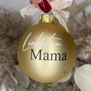 Christmas bauble personalized with name - Christmas decoration glass | Christmas tree bauble | Christmas gift | Decoration gift tree bauble