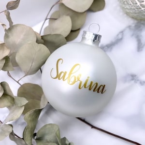Christmas bauble personalized with name - Christmas decoration glass | Christmas tree bauble | Christmas gift | Decoration gift tree bauble