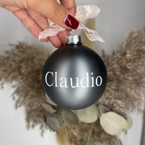 Christmas balls personalized with name - Christmas decoration glass | Christmas Christmas tree ball | Christmas gift | Decoration gift tree ball