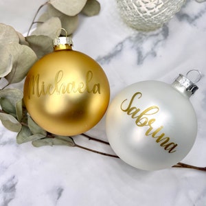 Christmas balls personalized with name - Christmas decoration glass | Christmas Christmas tree ball | Christmas gift | Decoration gift tree ball
