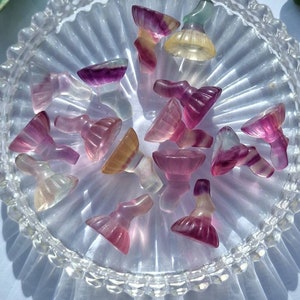Mini Fluorite Crystal Witches Broom Carving, Rainbow Crystal Broom Carvings, Mini Fluorire Crystals, Halloween Spooky Witch Crystal