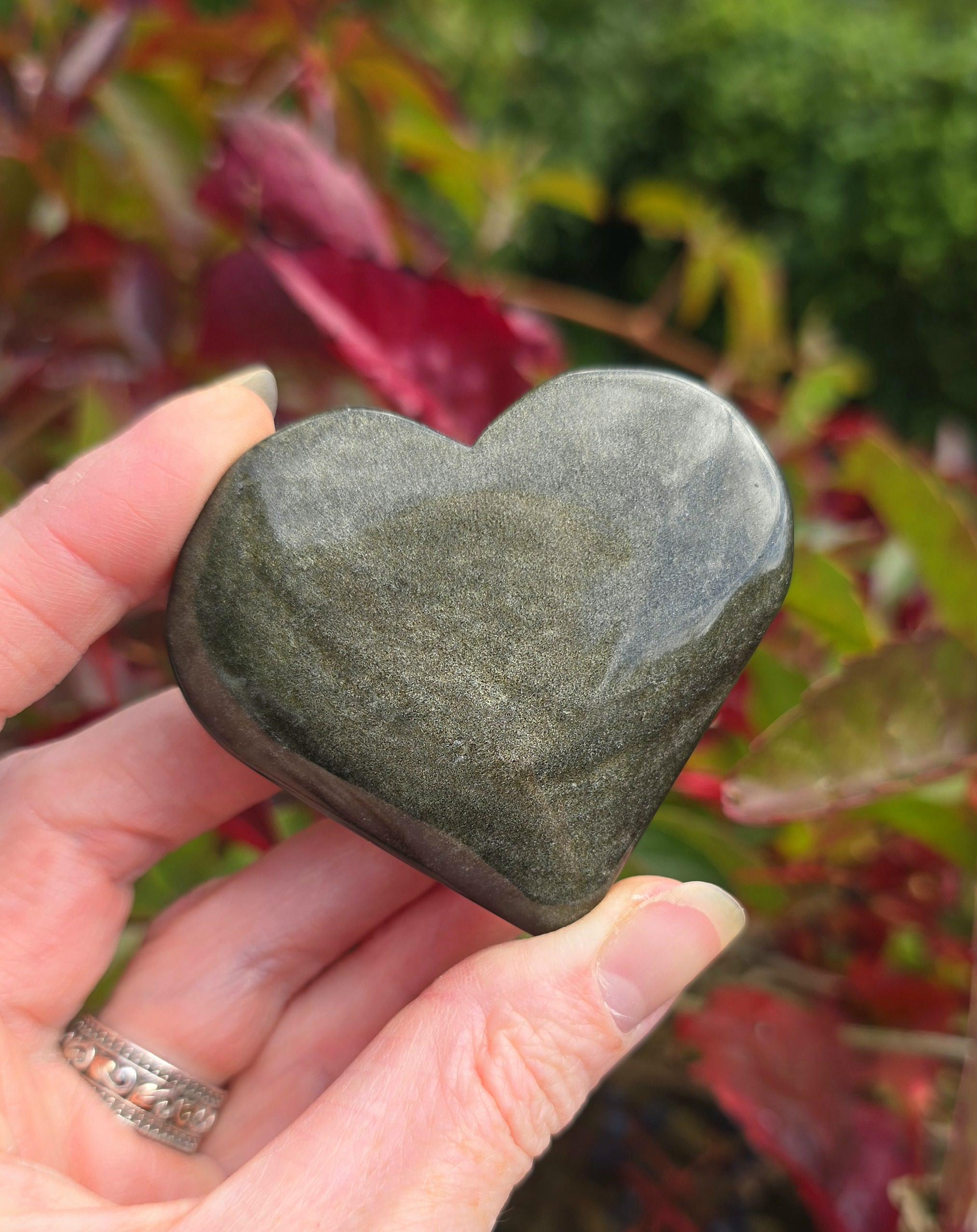 ハート型ゴールデンオプシディアン ゴールデンオブシディアン ハート型 | ハート型 | Crystals by Purely