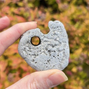 Natural Hag Stone with Holes | Witch’s Protection Stone | Fairy Portal Amulet | Sea Worn Wishing Stone | Welsh Pagan Gift