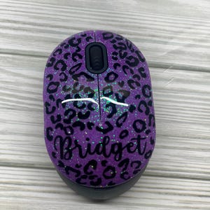 Personalized Mouse, Glitter Wireless Design | Teacher Desk Decor