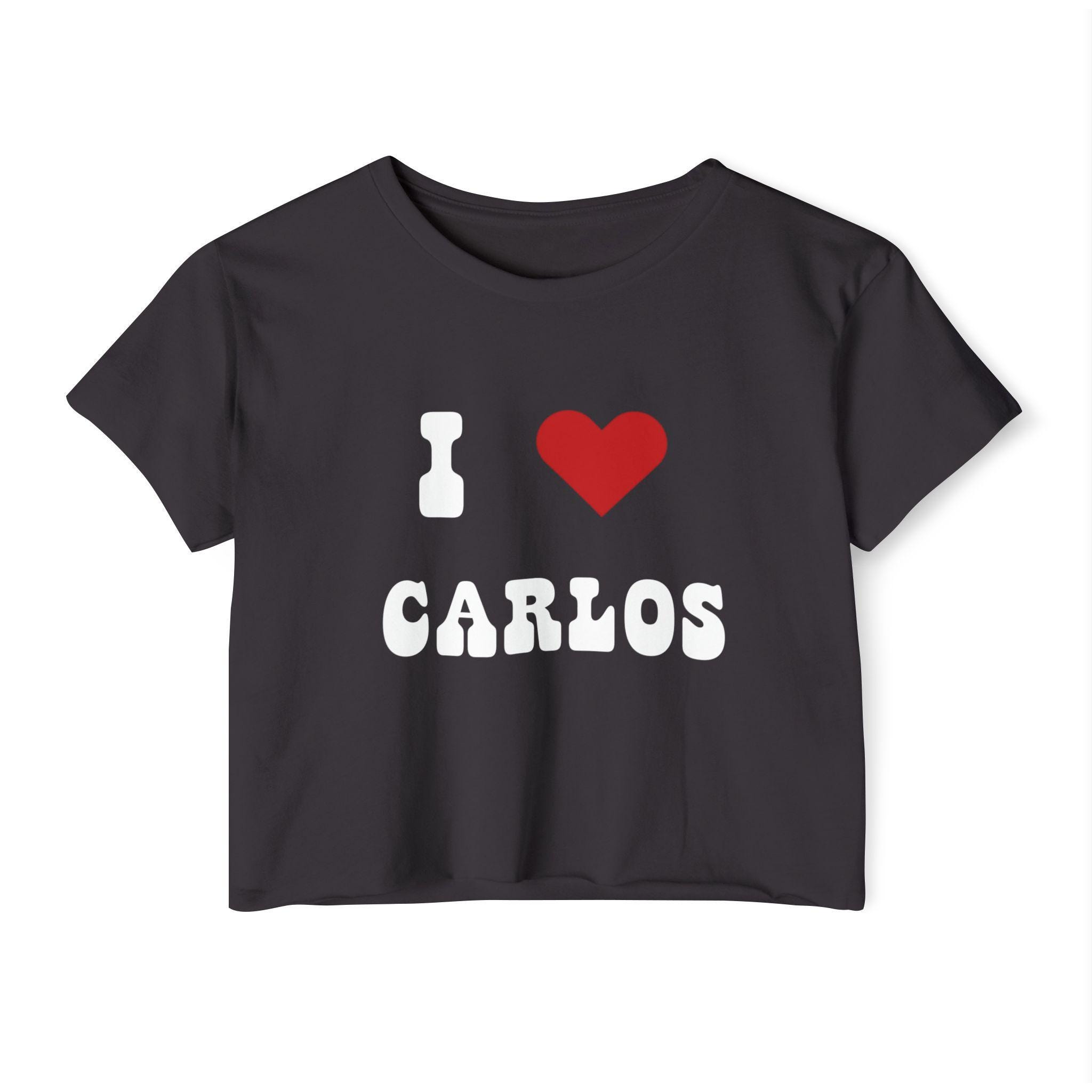 I Heart/Love Carlos BTR Crop Top Big Time Rush Cropped TShirt