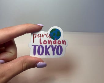 Paris London Tokyo Sticker - Big Time Rush Worldwide