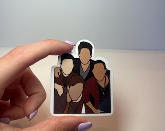 Big Time Rush Cartoon Potrait Sticker - Big Time Rush