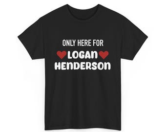 Only Here for Logan Henderson Big Time Rush In Real Life Worldwide Tour Tshirt Merch