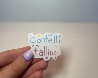 Confetti Falling Sticker - Big Time Rush