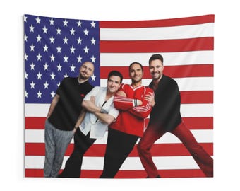 Big Time Rush USA American Flag 36x26, 60x50 Red, Red White & Blue, Pink, Black