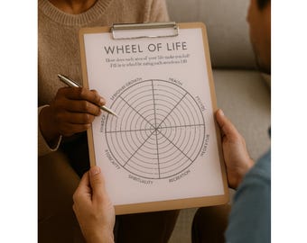 カウンセリングとコーチングの学生用ワークシート - Wheel of Life